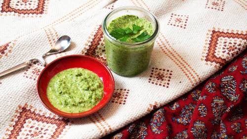 Afghan green chutney