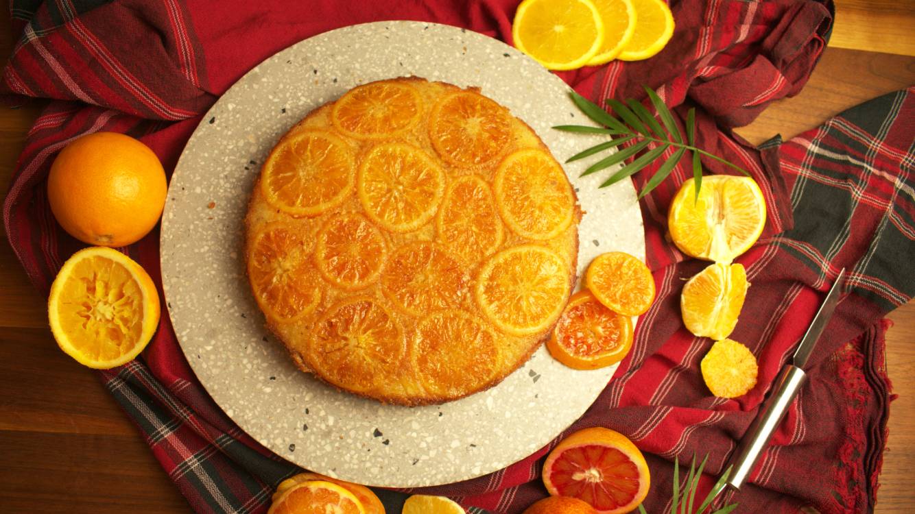 blood orange cake