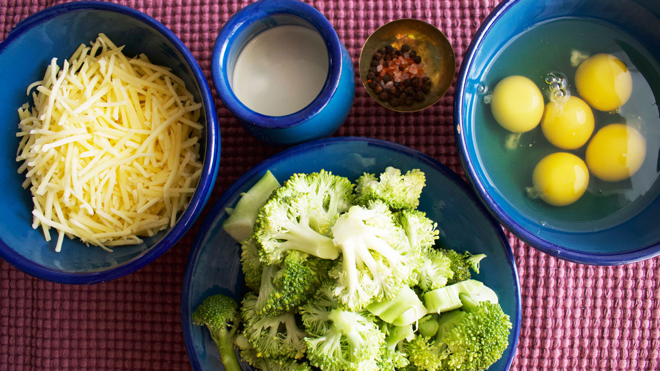 broccoli and cheese frittata