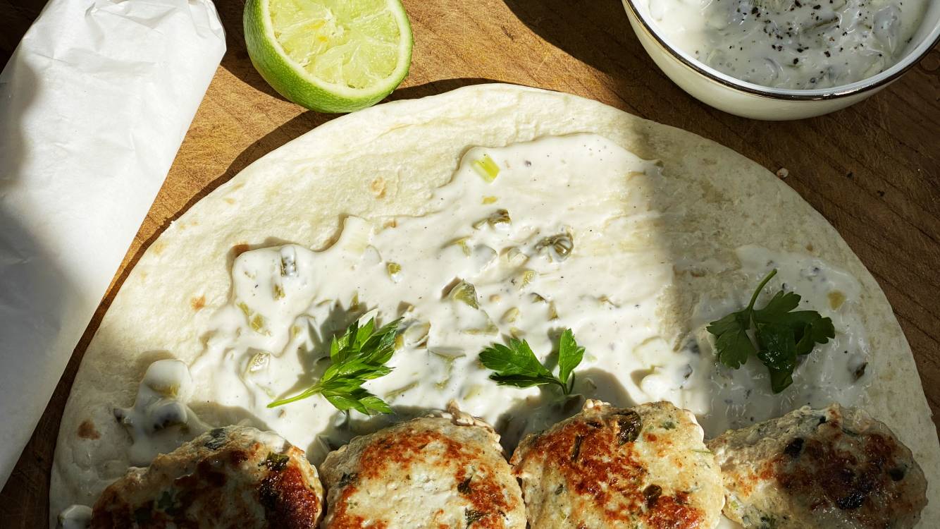 chicken patties wrap