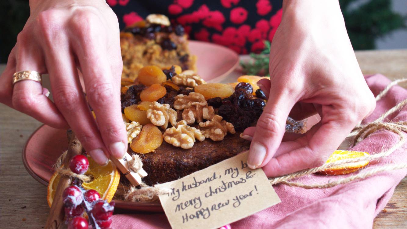 Christmas fruit cake