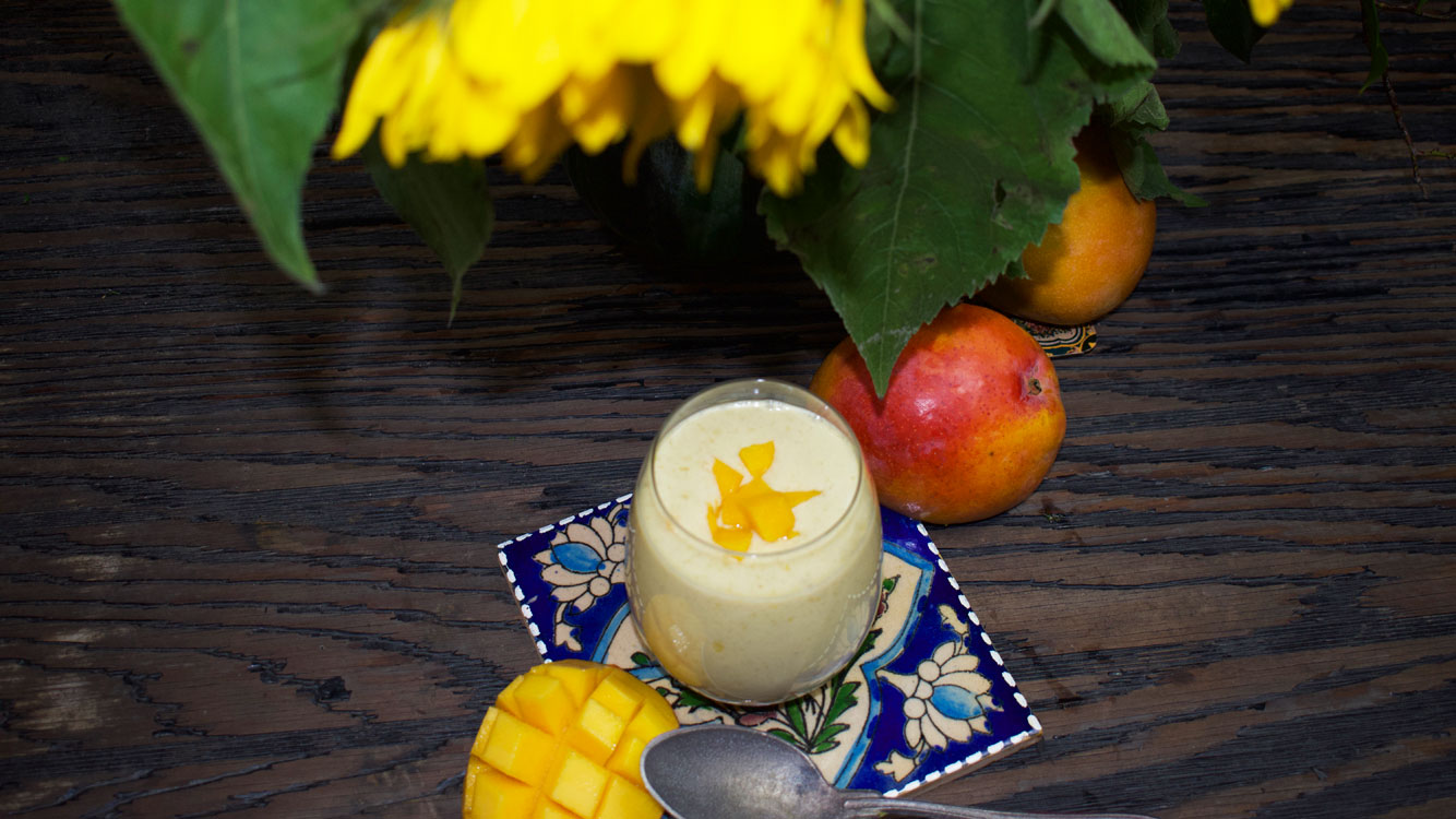 mango coconut milk drink