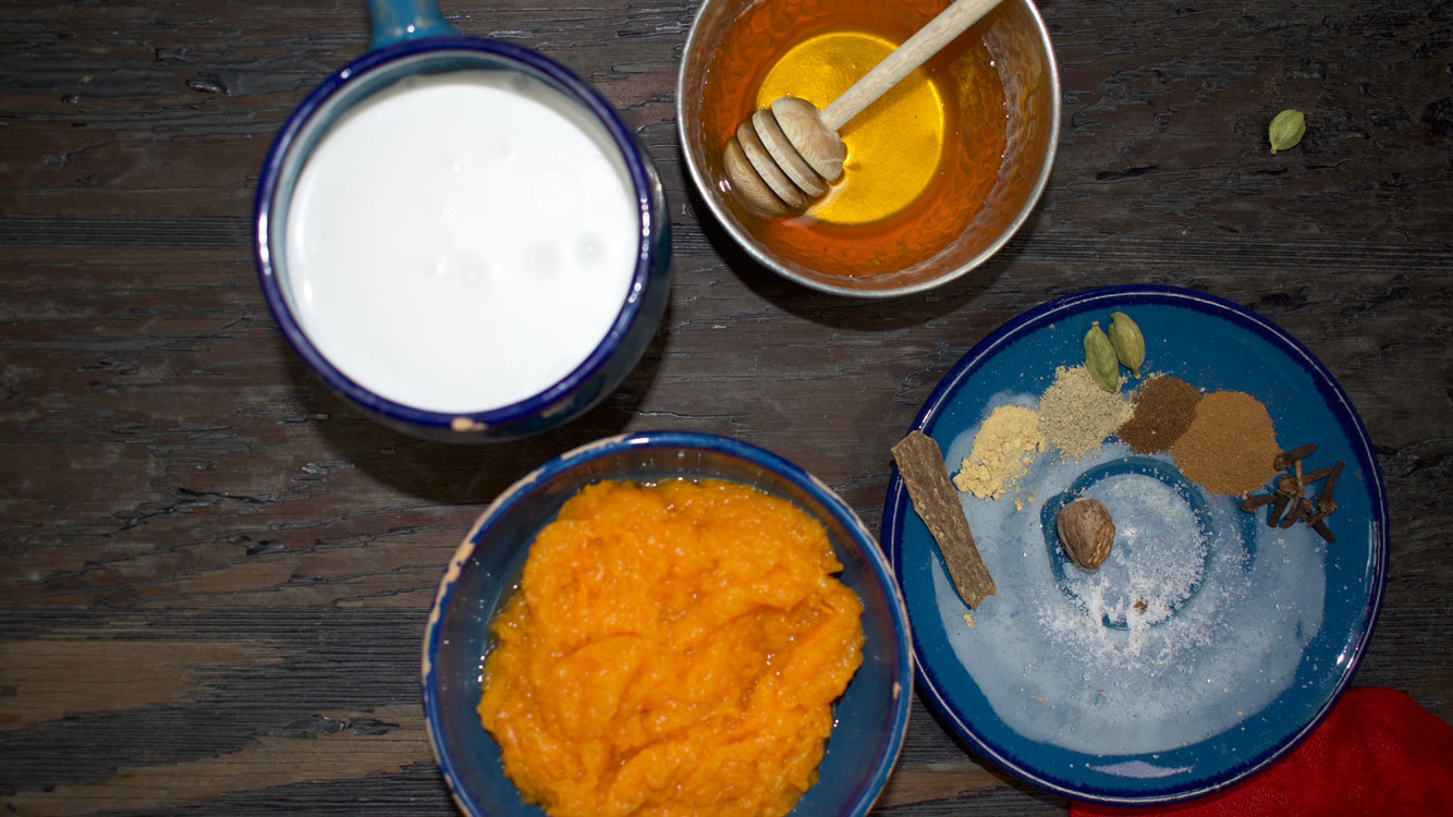 pumpkin coconut milkshake