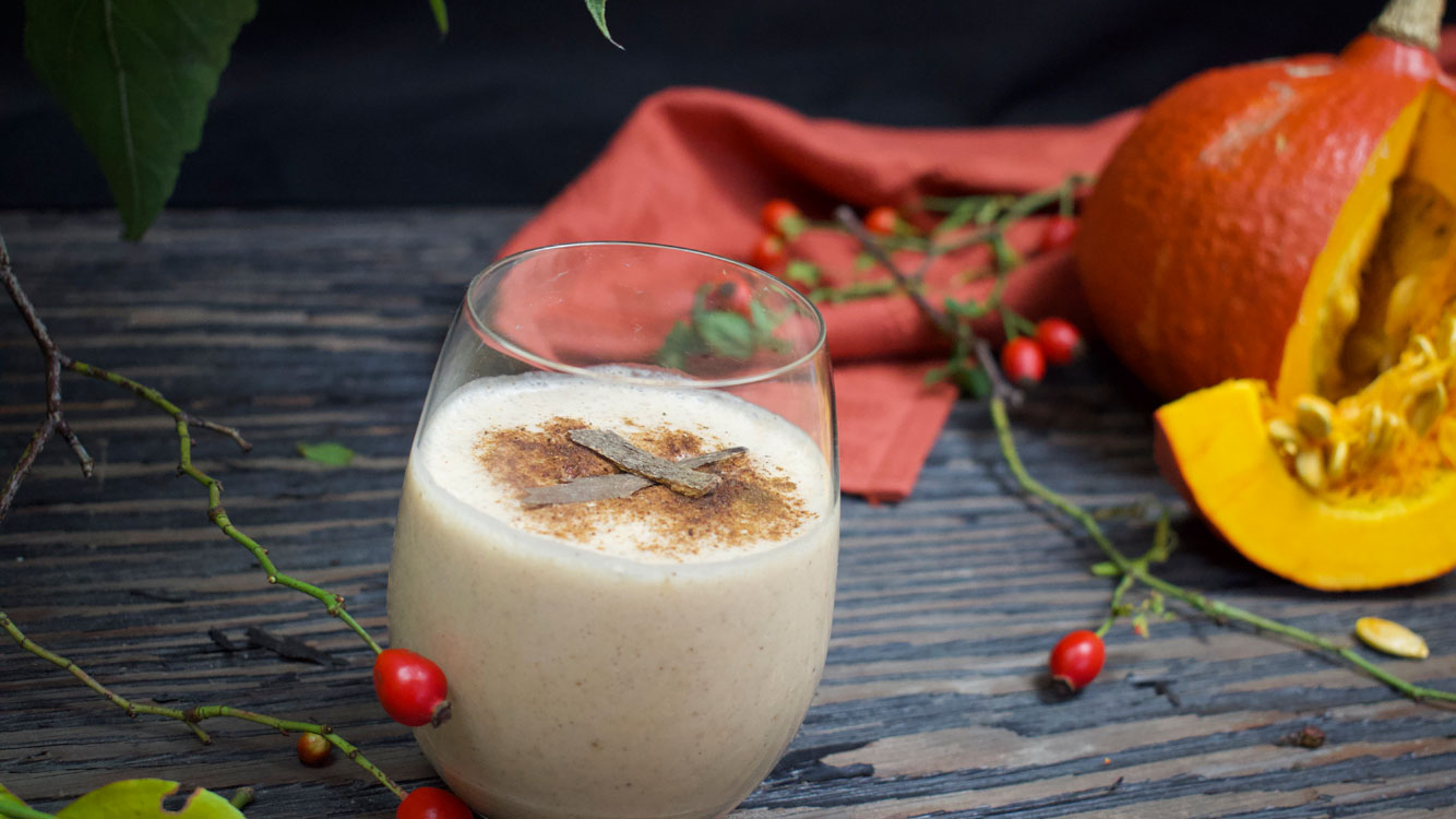 pumpkin coconut milkshake