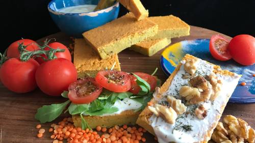 red lentil bread