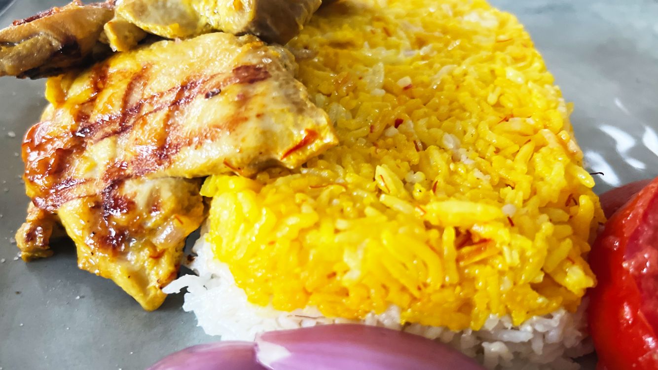 saffron marinated chicken